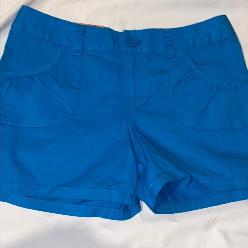 blue shorts